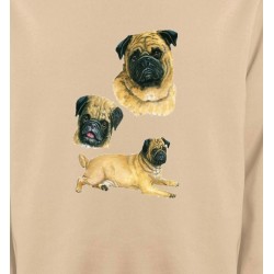 Sweatshirts Races de chiens Carlin Pug (A)