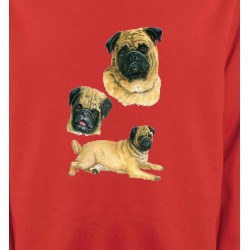 Sweatshirts Races de chiens Carlin Pug (A)
