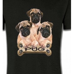 T-Shirts Races de chiens Carlin Pug (B)
