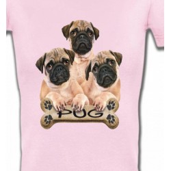 T-Shirts Races de chiens Carlin Pug (B)