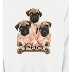 Sweatshirts Races de chiens Carlin Pug (B)