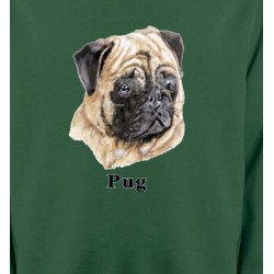 Sweatshirts Races de chiens Carlin Pug (C)