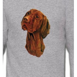 Sweatshirts Races de chiens Braque de Weimar brun