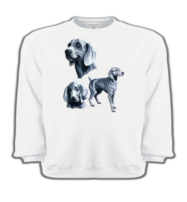 Sweatshirts Enfants Braque de Weimar Braque de Weimar gris