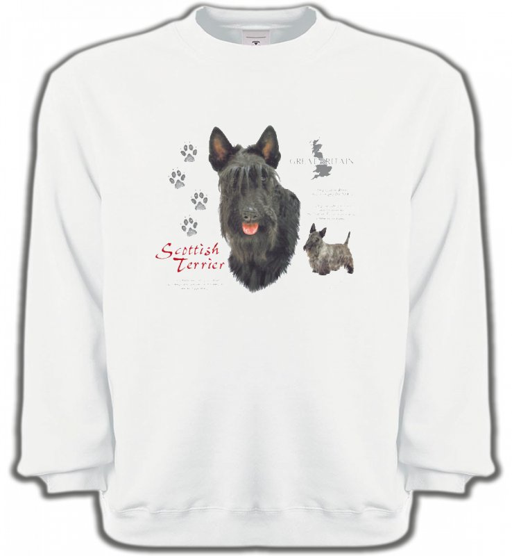 Sweatshirts Unisexe Terrier Ecossais Terrier écossais (A)