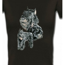 T-Shirts Races de chiens Schnauzer gris