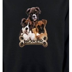 Sweatshirts Races de chiens Trois Boxers (D)