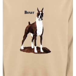 Sweatshirts Races de chiens Boxer brun et blanc (M)