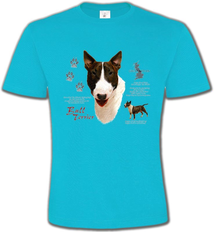 T-Shirts Col Rond Unisexe Bull Terrier Bull Terrier (E)