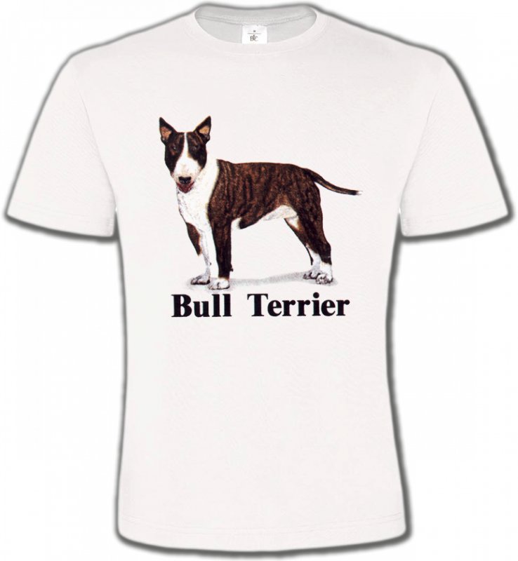 T-Shirts Col Rond Unisexe Bull Terrier Bull Terrier (D)