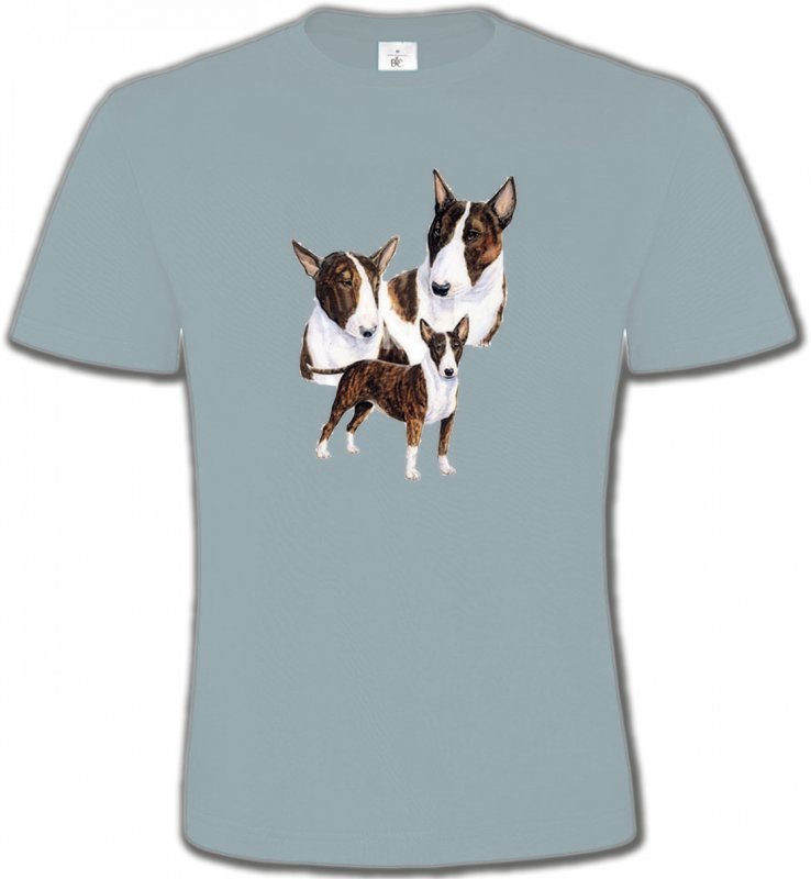 T-Shirts Col Rond Unisexe Bull Terrier Bull Terrier (H)