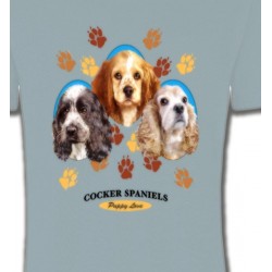 T-Shirts Races de chiens Cocker Spaniels (A)