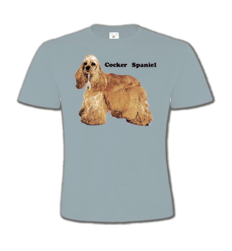 T-Shirts Col Rond Enfants Cocker Cocker Spaniel beige (D)