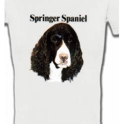 T-Shirts T-Shirts Col V Femmes Cocker Spaniel (H)
