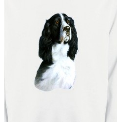 Sweatshirts Races de chiens Cocker noir et blanc (B)