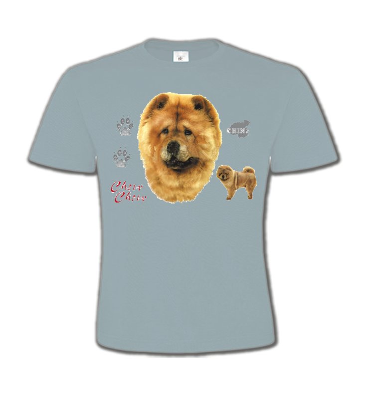 T-Shirts Col Rond Enfants Chow Chow Chow Chow (B)