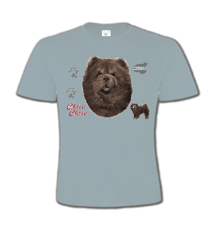 T-Shirts Col Rond Enfants Chow Chow Chow Chow (A)