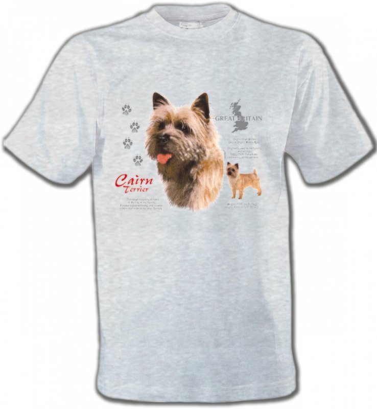T-Shirts Col Rond Unisexe Cairn Terrier Cairn Terrier (F)