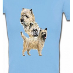 T-Shirts T-Shirts Col V Femmes Cairn Terrier (A)