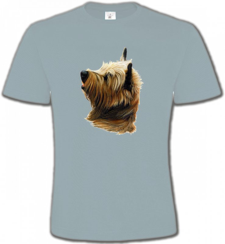 T-Shirts Col Rond Unisexe Cairn Terrier Cairn Terrier (B)