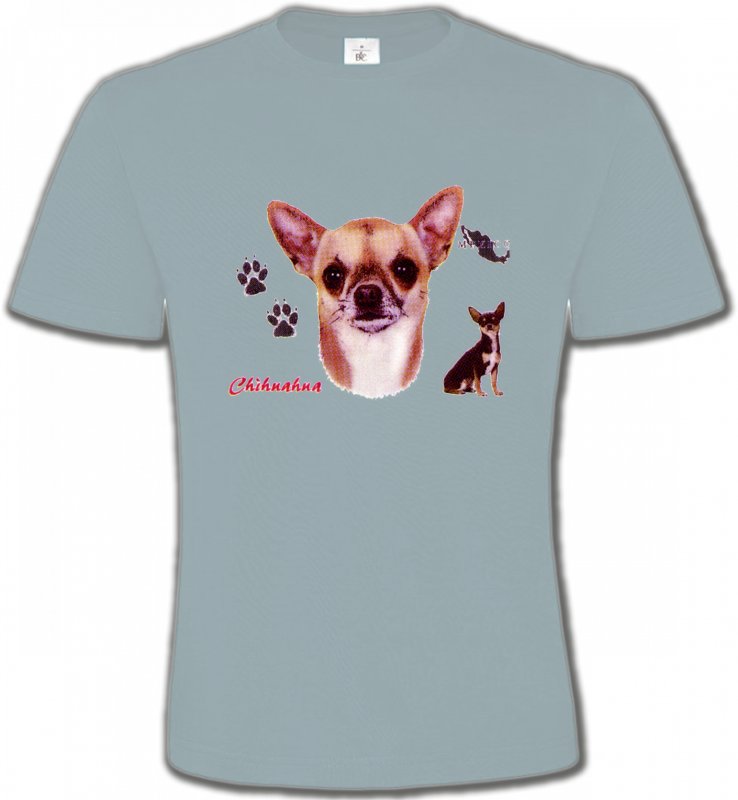 T-Shirts Col Rond Unisexe Chihuahua Chihuahua (B)