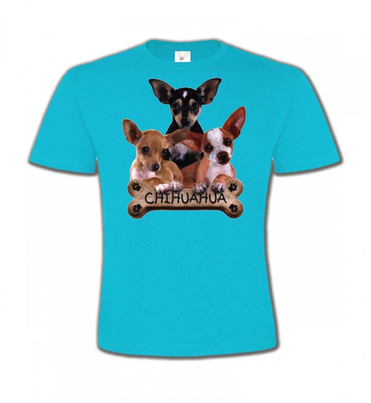 T-Shirts Col Rond Enfants Chihuahua Chihuahua bébés (A)