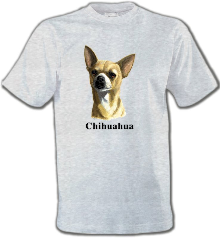 T-Shirts Col Rond Unisexe Chihuahua Chihuahua (C)