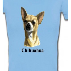 T-Shirts T-Shirts Col V Femmes Chihuahua (C)