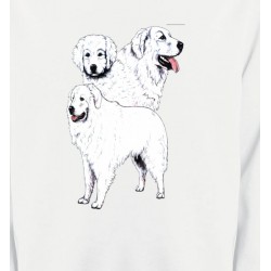 Sweatshirts Races de chiens Kuvasz blanc (B)