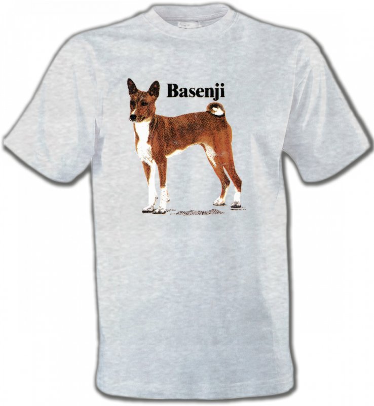 T-Shirts Col Rond Unisexe Basenji Basenji (B)
