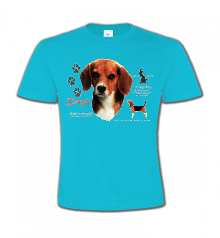 T-Shirts Col Rond Enfants Beagle Beagle (A)
