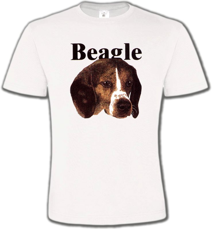 T-Shirts Col Rond Unisexe Beagle Beagle (D)