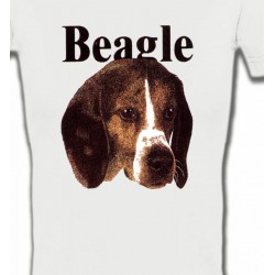 T-Shirts T-Shirts Col V Femmes Beagle (D)
