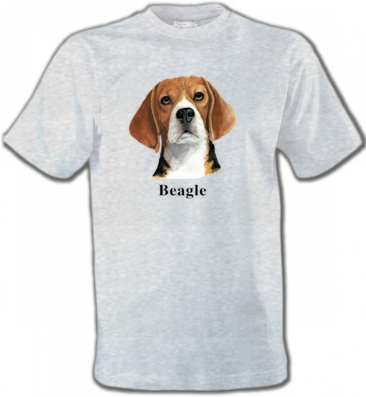 T-Shirts Col Rond Unisexe Beagle Beagle (C)