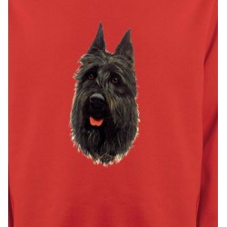 Sweatshirts Races de chiens Bouvier des Flandres noir (A)