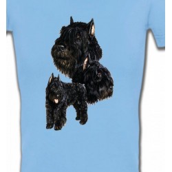 T-Shirts Races de chiens Bouvier des Flandres noir (C)