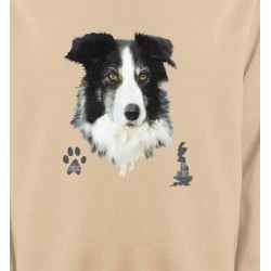 Sweatshirts Races de chiens Border Collie noir et blanc (A)
