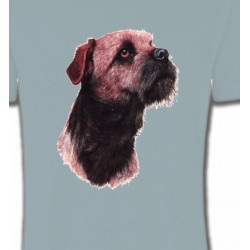 T-Shirts Border Collie Border Collie Terrier brun (L)