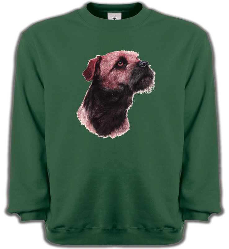 Sweatshirts Unisexe Border Collie Border Collie Terrier brun (L)