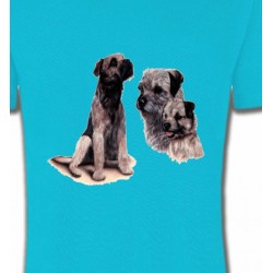 T-Shirts Border Collie Border Collie Terrier gris (M)