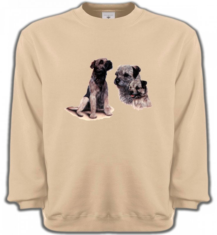 Sweatshirts Unisexe Border Collie Border Collie Terrier gris (M)