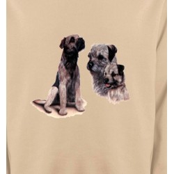 Sweatshirts Races de chiens Border Collie Terrier gris (M)