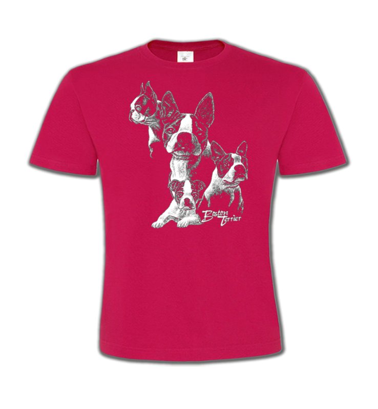 T-Shirts Col Rond Enfants Boston Terrier Boston Terrier (B)