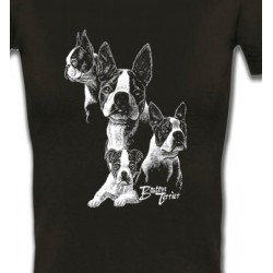 T-Shirts Races de chiens Boston Terrier (B)