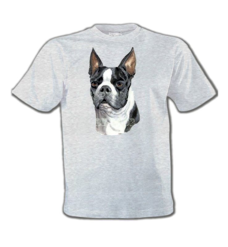 T-Shirts Col Rond Enfants Boston Terrier Boston Terrier (D)