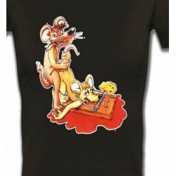 T-Shirts Humour/amour souris clapet humour piège à souris   (C2)