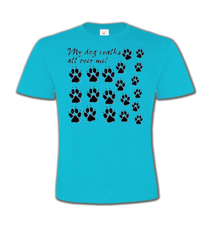 T-Shirts Col Rond Enfants Humour/amour Pattes de chien humour