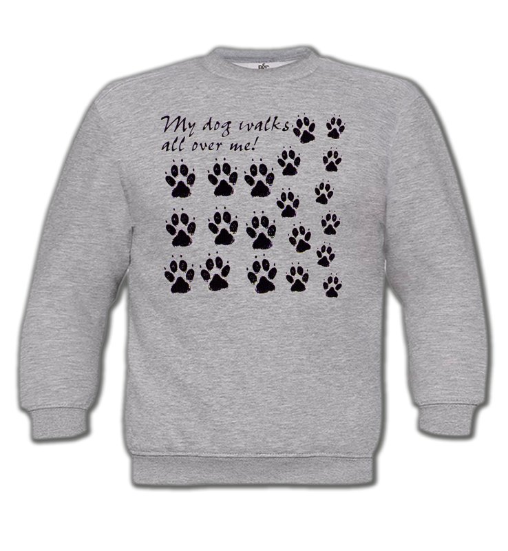 Sweatshirts Enfants Humour/amour Pattes de chien humour