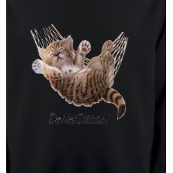 Sweatshirts Races de chats Chaton dans un hamac Do not disturb