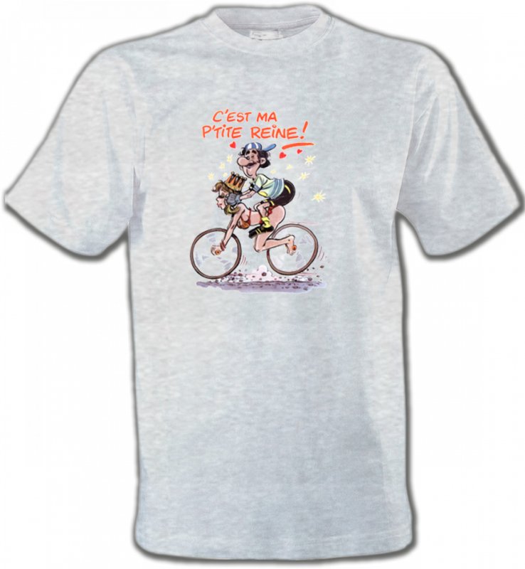 T-Shirts Col Rond Unisexe Humour/amour Humour cycliste (V)